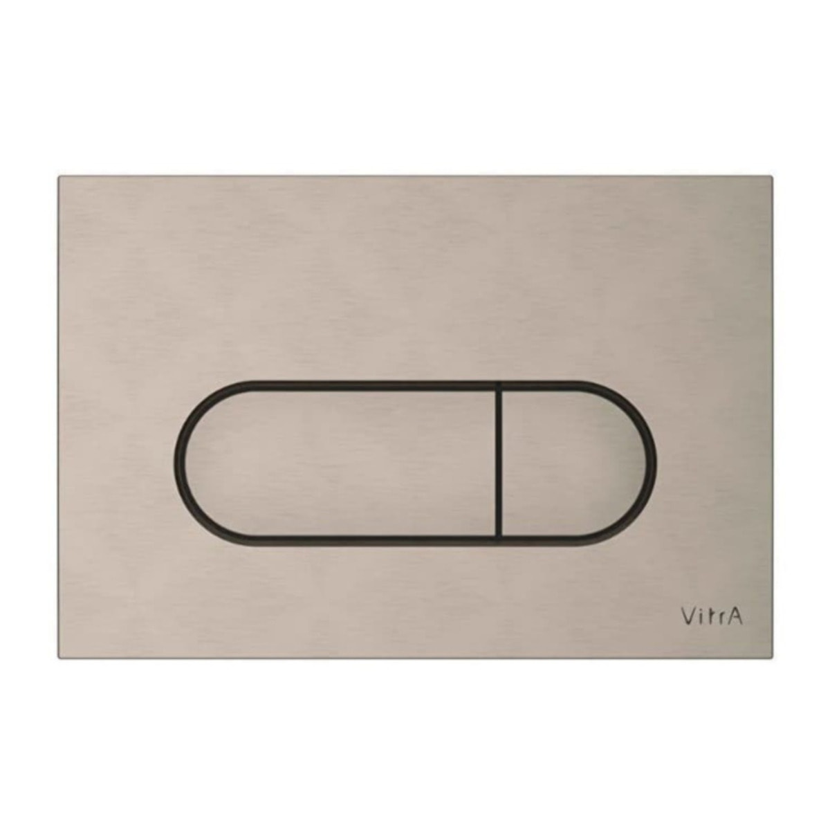 Root plaque de commande double touche, nickel brossé (740-2295)