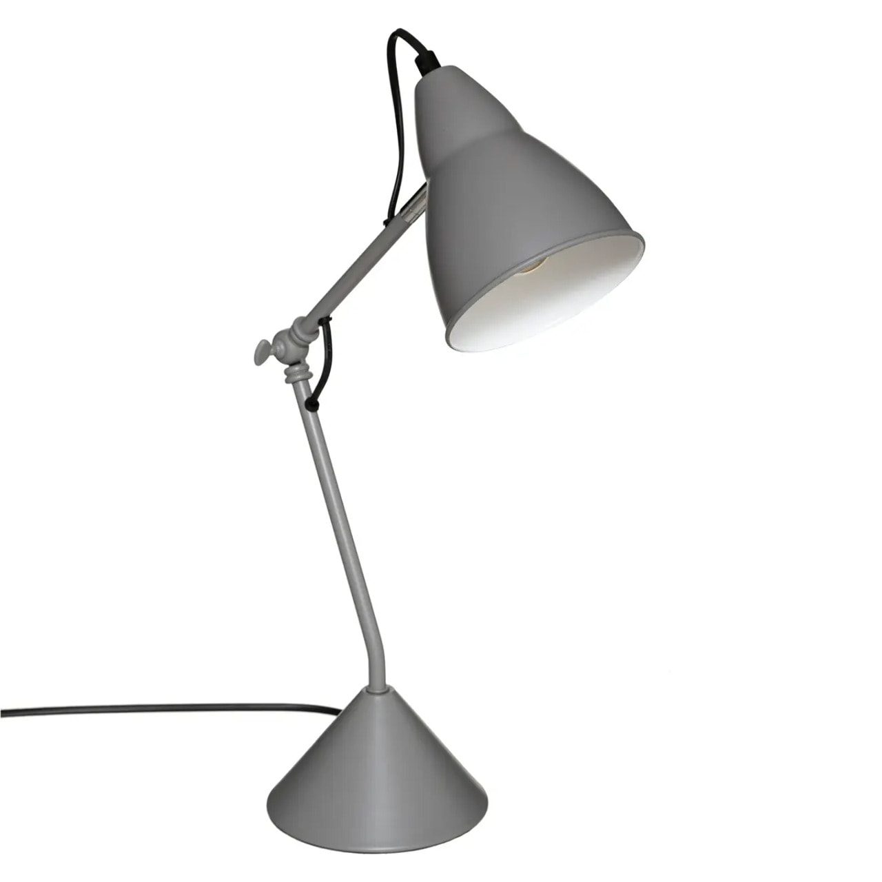Lampe "Aude" métal gris H62cm