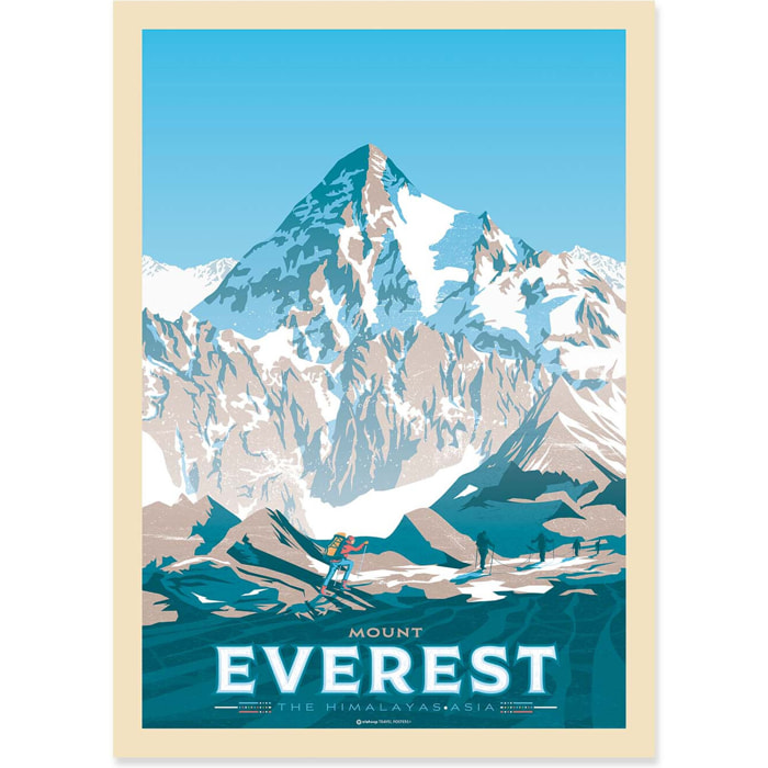 Affiche - Mount Everest - Olahoop Travel Posters