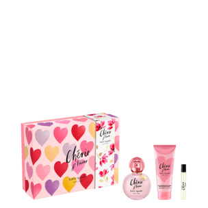 Coffret Chérie Je t'aime - Coffret Eau de Parfum 100ml + 2 Produits