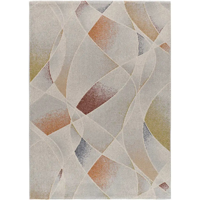 TAMARIS Alfombra abstracta de pelo corto multicolor, varias medidas disponibles.