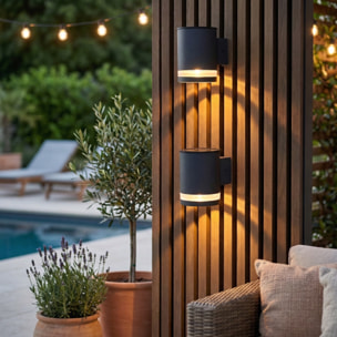 2 Applique murale solaire HELIO 200LM