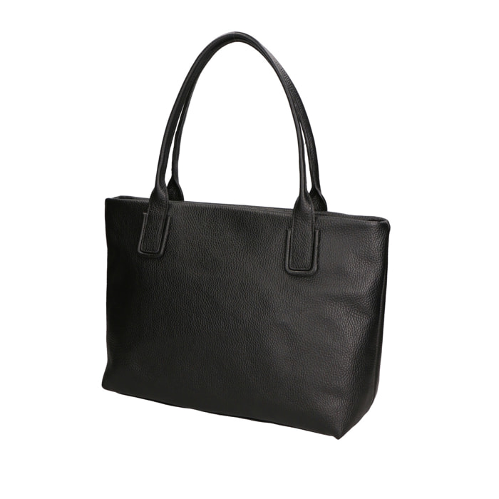Borsa a spalla da donna - Modello Lorena - Vera pelle - 39.0 x 26.0 x 11.0 cm