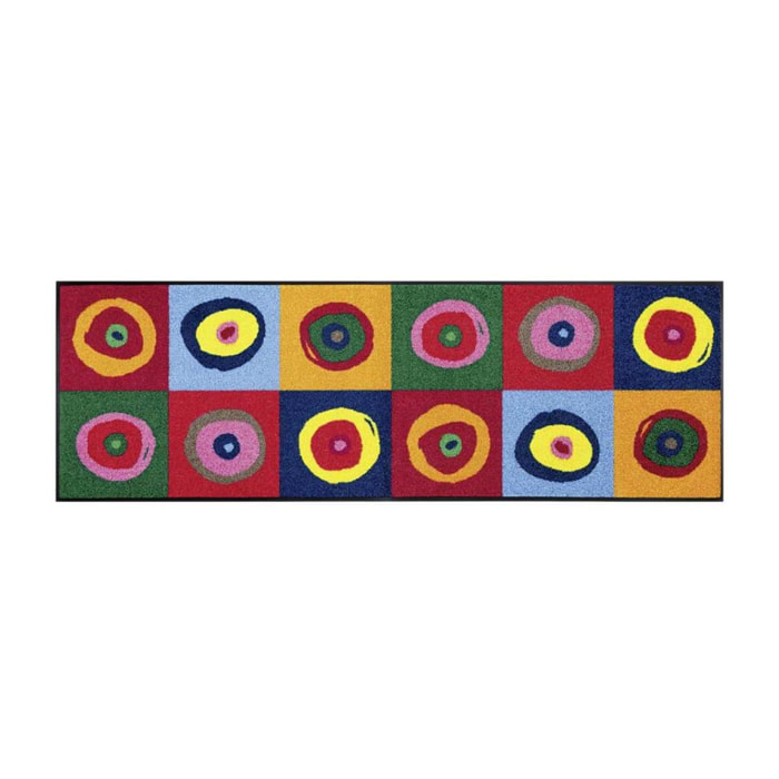Tapis salon et chambre tissé motif rond FARE