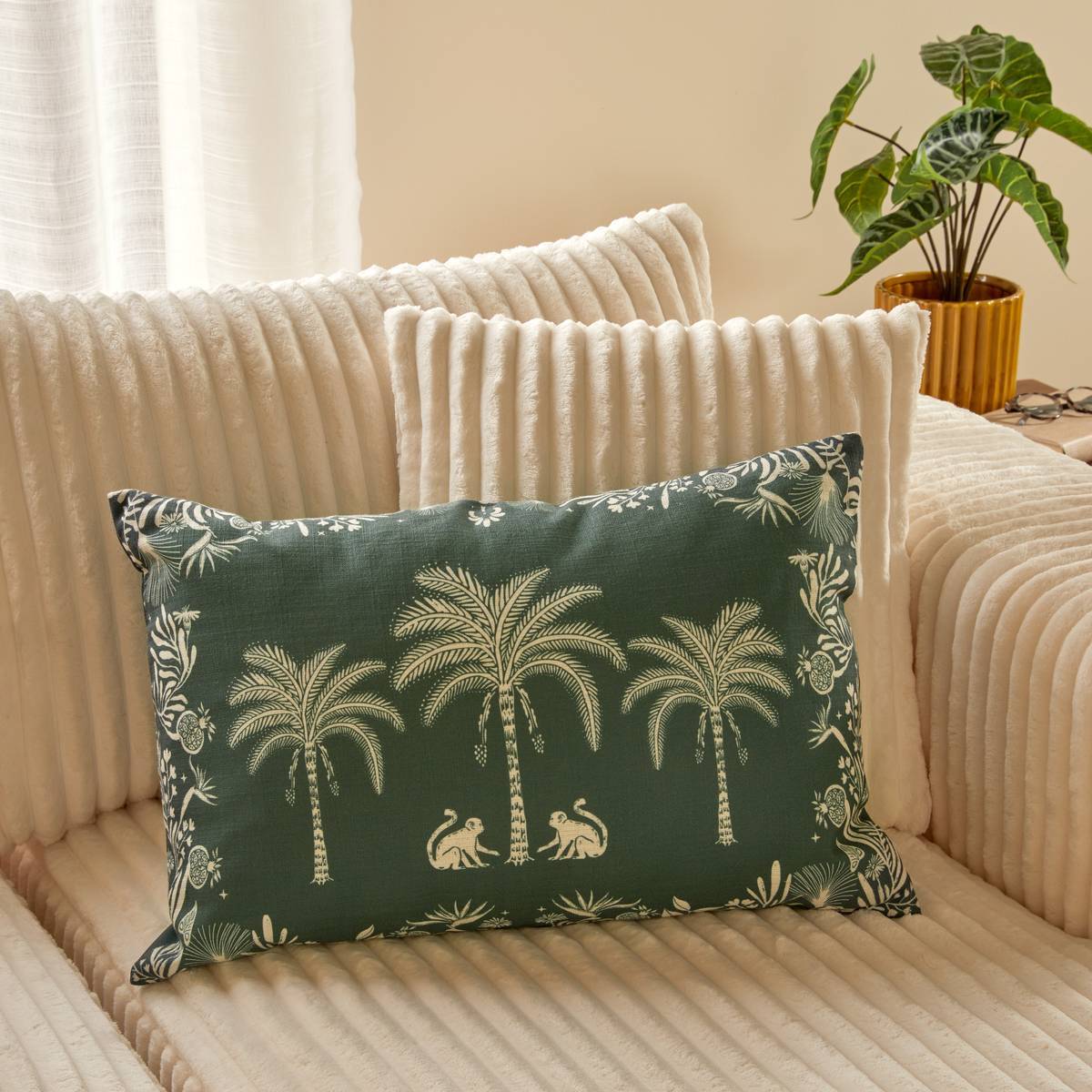 Coussin d'extérieur The palm resort 38x58cm vert