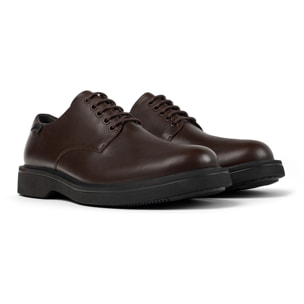 Zapatos de cordones - CAMPER Norman - Marron - Cuero liso