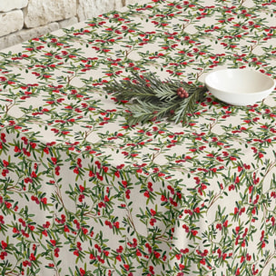 Nappe en résine Anti-tâches Navidad Hojas