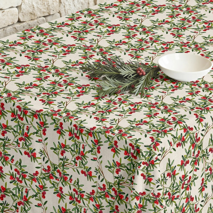 Nappe en résine Anti-tâches Navidad Hojas