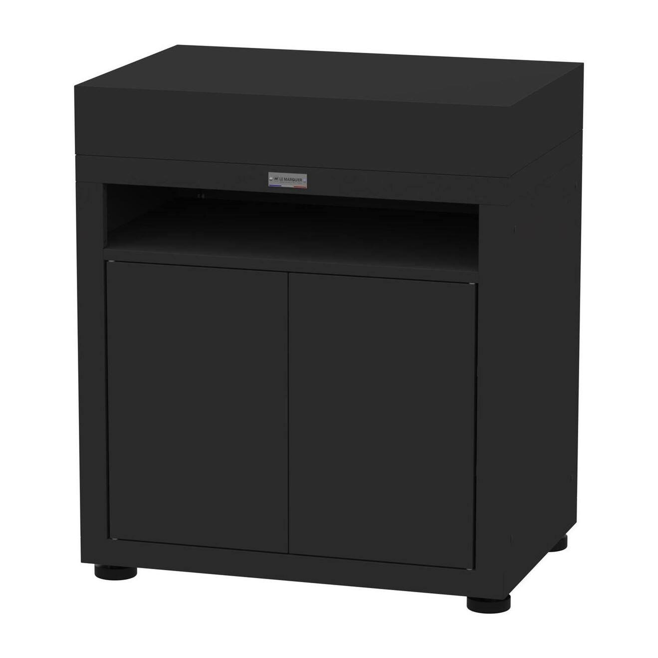 Meuble Avec Tablette, 80 X 55 cm Noir - LE MARQUIER