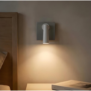 LEDS C4 Luz De Lectura Gamma Mix&Match Square Led 2.2W Blanco Cálido - 2700K On-Off Ní