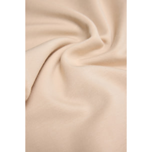 Pantaloni jogger fluidi color avorio