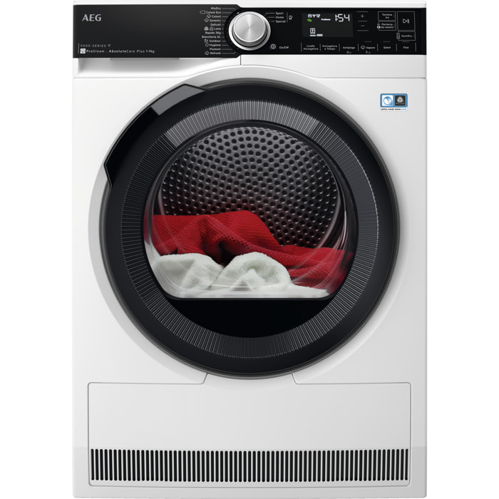 AEG Asciugatrice Serie 9000 AbsoluteCare Plus ProSteam® 9 kg TR9T94ABYS