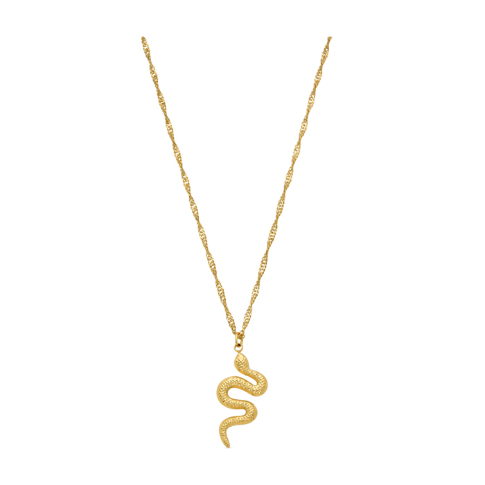 Collar acabado en oro amarillo de 18K