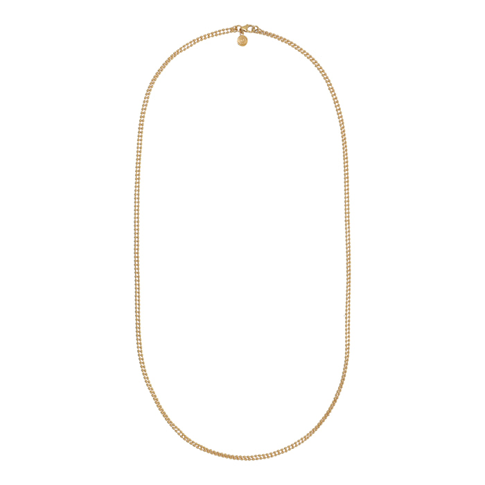 Collana Lunga placcata Oro Giallo 18Kt con Microbead Lucide