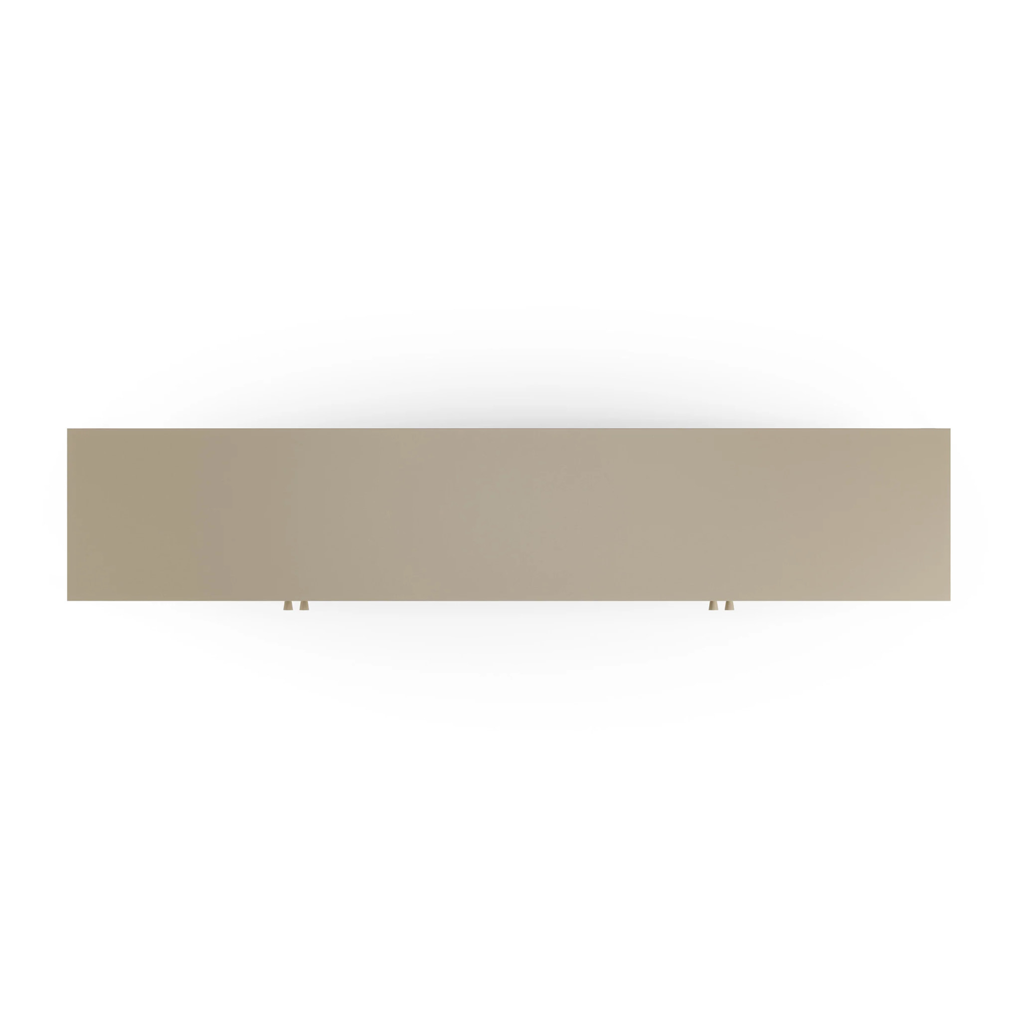 Meuble TV en métal beige 4 portes, 160 cm - Latem