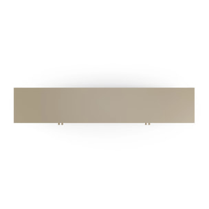 Meuble TV en métal beige 4 portes, 160 cm - Latem