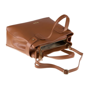 Borsa a mano da donna Made in Italy - Modello Emberly Nova - 100% pelle - 35.0 x 25.5 x 14.0 cm