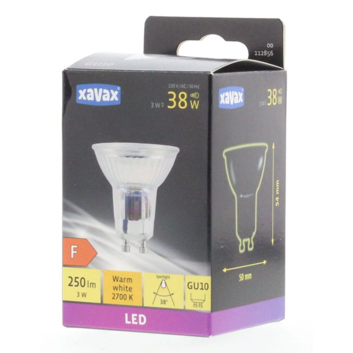 Ampoule XAVAX LED GU10 3W PAR16