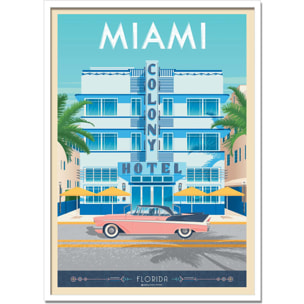 Affiche - Miami Colony Hotel - Olahoop Travel Posters