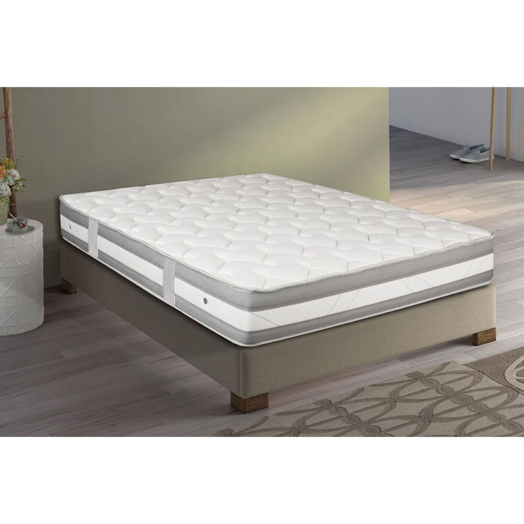 Matelas 2 personnes mousse hr+visco - emna