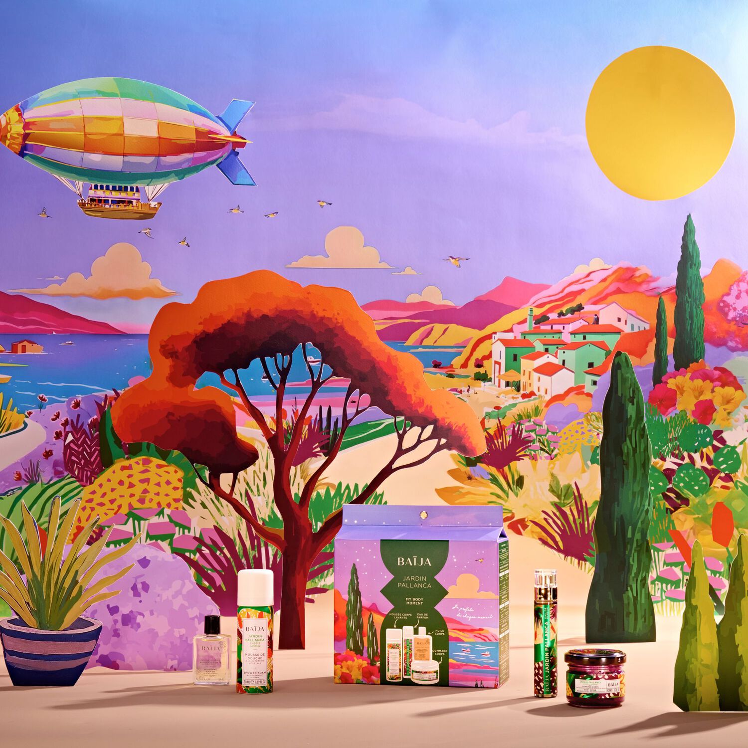 Jardin Pallanca - Coffret Mousse de Douche 50ml + 3 Produits