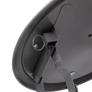 Tabouret pliant Velours Gris