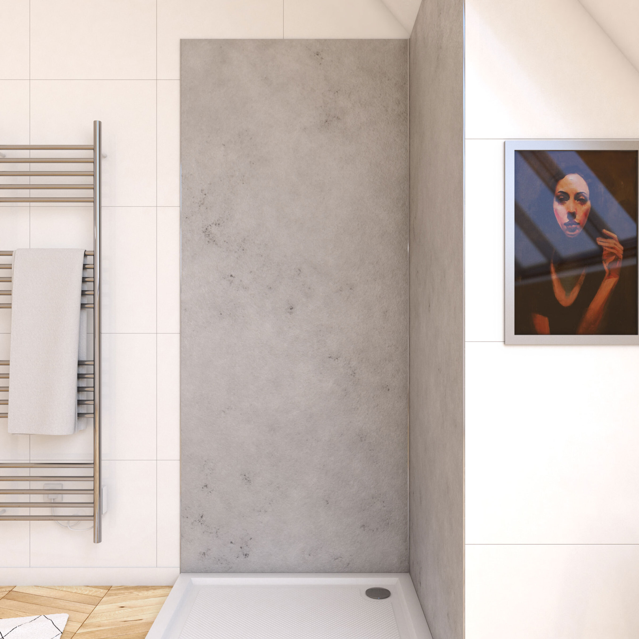 Panneau Mural Pierre Finition Light Grey 90 x 210 cm - STONE'IT LIGHT GREY