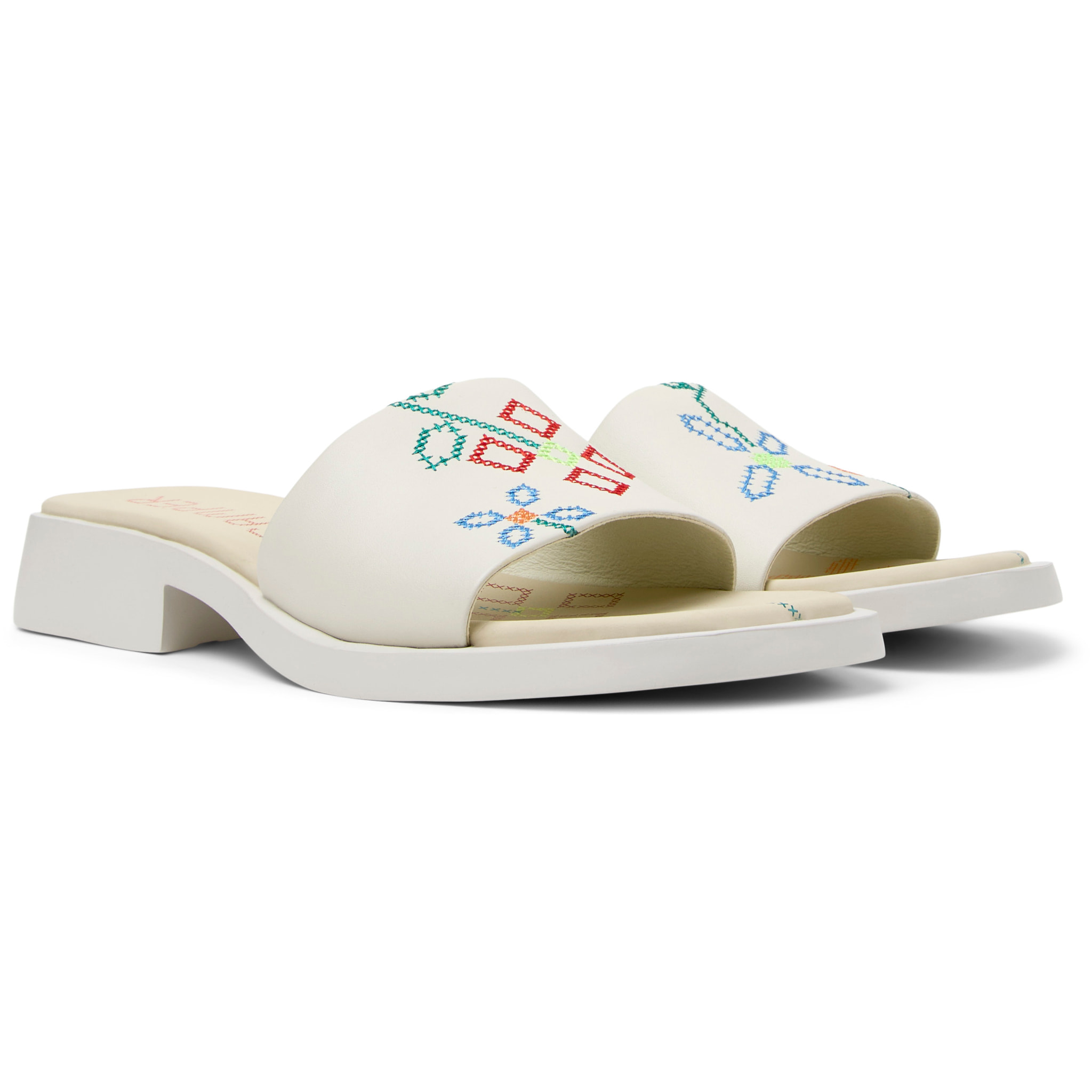 Sandalias - CAMPER Dana Twins - Blanco - Cuero liso