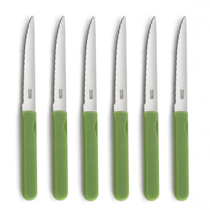 Energy Verde - Set 6 coltelli da bistecca