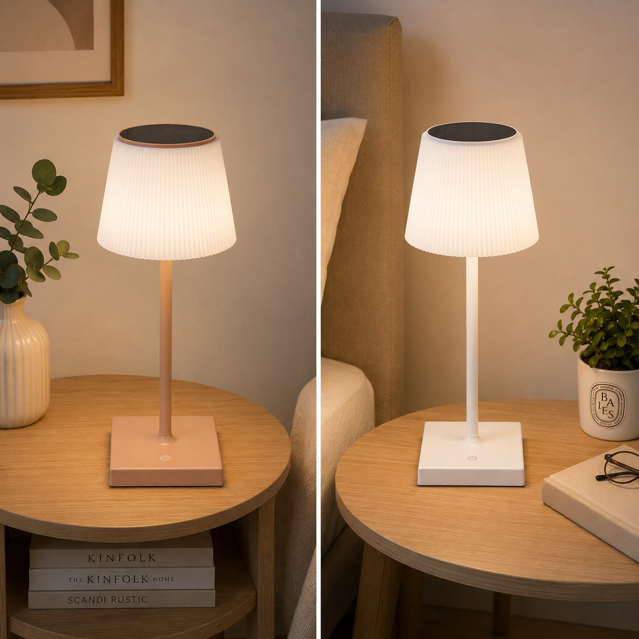 OMEGA Lampada da tavolo Sunrise ricaricabile solare e usb