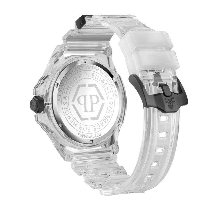 Orologio Philipp Plein SKULL SYNTHETIC Silicone Trasparente