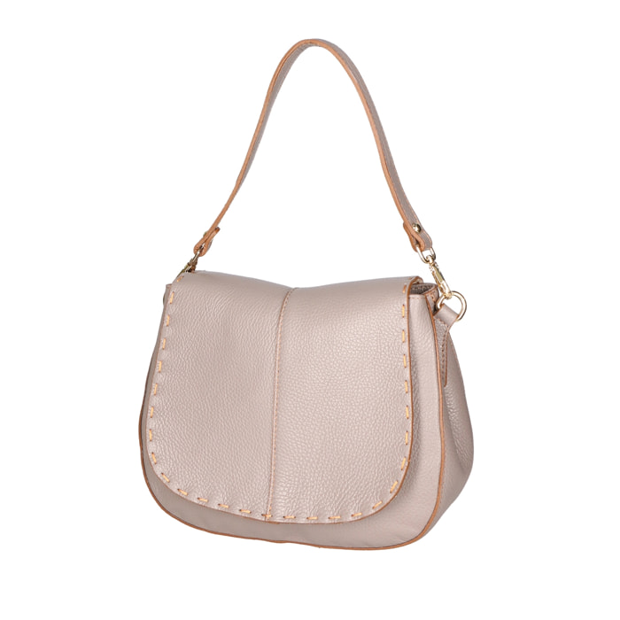 Borsa a spalla da Donna Winona in Vera Pelle Made in Italy 26x20x13 cm