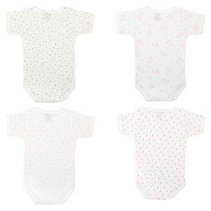 Pack 4 Body Ab. Hombro Manga Corta