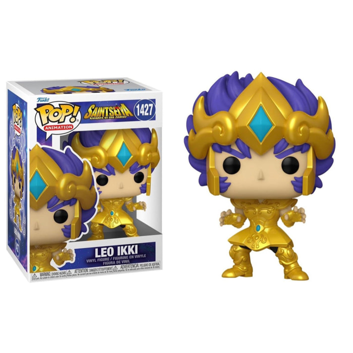 Saint Seiya Funko POP Vinile Figura Leo Ikki Gold 9 cm