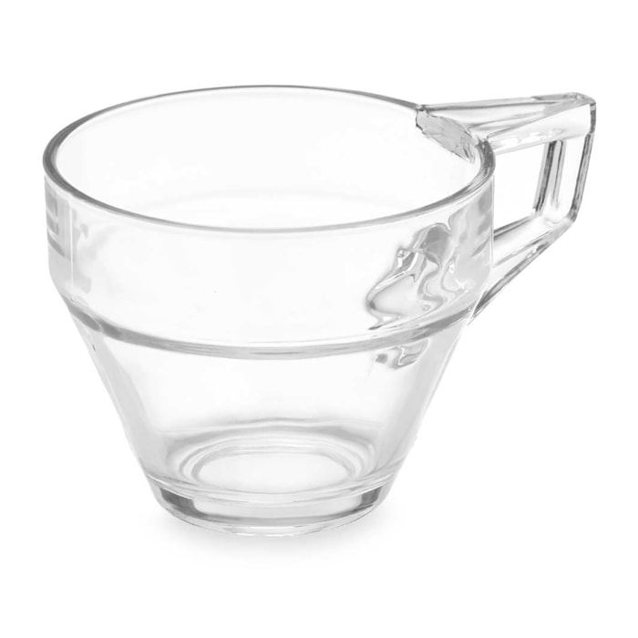 PACK 6 TAZAS CAFE CON LECHE 200ML