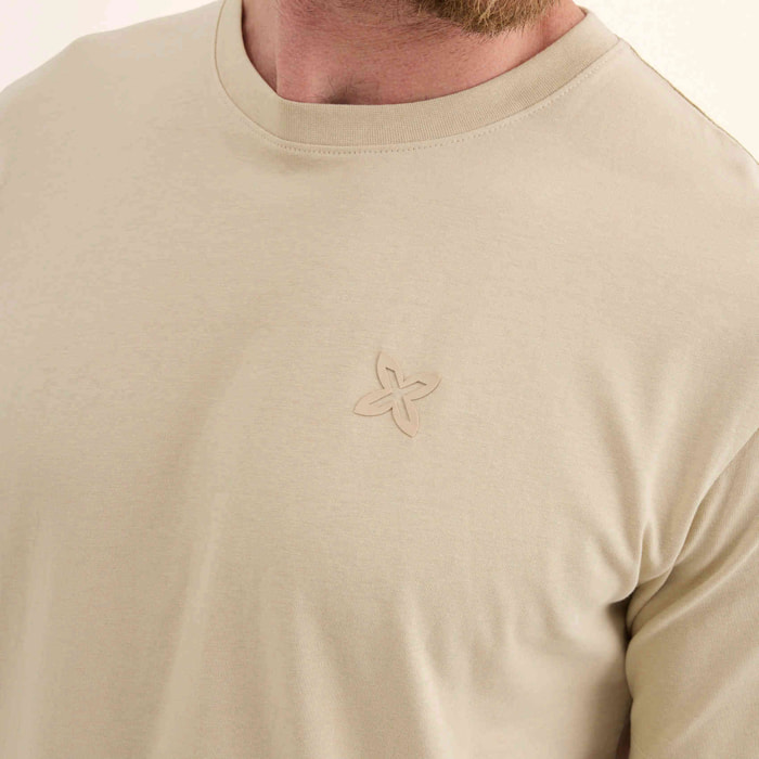 Camiseta Básica Algodón Orgánico Arena ESSENTIALS T-SHIRT SAND