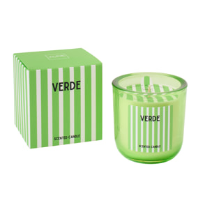 J-Line Bougie Parfumée Verde - Spring Ivy & Neroli - verre - vert - large