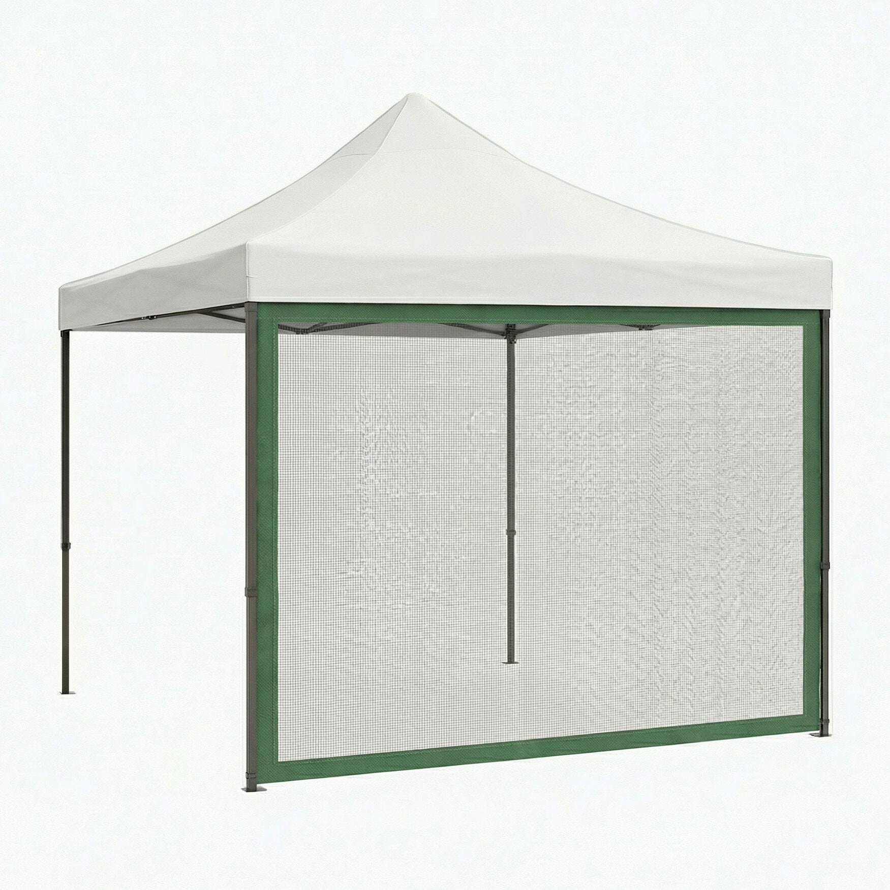 Telo zanzariera per gazebo da giardino. Zanzariera con velcro. 300X200H cm Verde