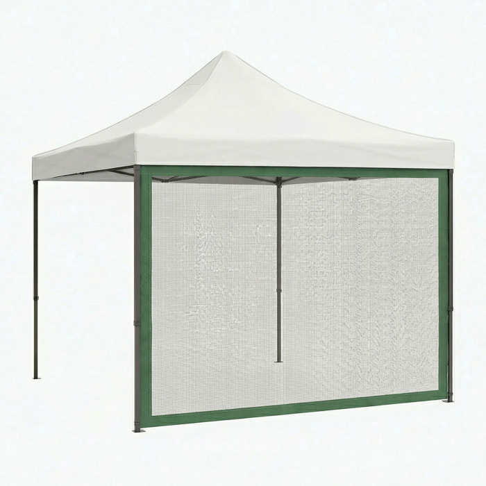 Telo zanzariera per gazebo da giardino. Zanzariera con velcro. 300X200H cm Verde