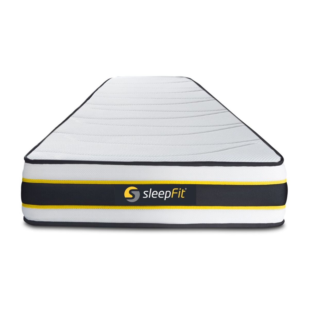 Ensemble - Matelas Hybride 22cm d'épaisseur - 3 zones de confort - Confort ferme - Sommier tapissier en kit - 1 place