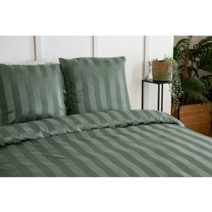 Parure housse de couette 3pcs 100% microfibre_lichen 260x240 cm