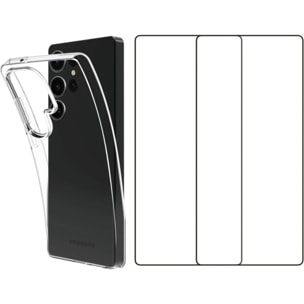 Pack ESSENTIELB Samsung S25 Ultra Coque + verre trempé