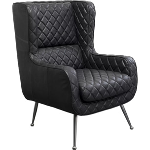 Fauteuil Nonna noir Kare Design