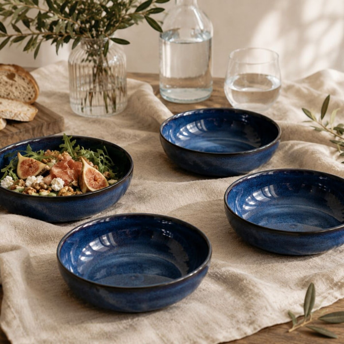 Lot de 6 assiettes creuses, BLUE MOON