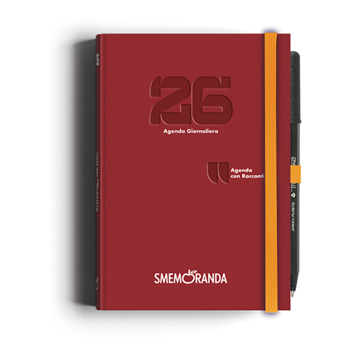 Agenda Smemoranda Racconti 2026 Giornaliera 12 mesi , B6, bordeaux
