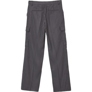 Pantalone palazzo cargo gessato