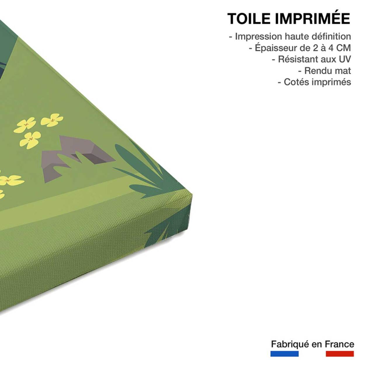 Tableau retro Toile imprimée