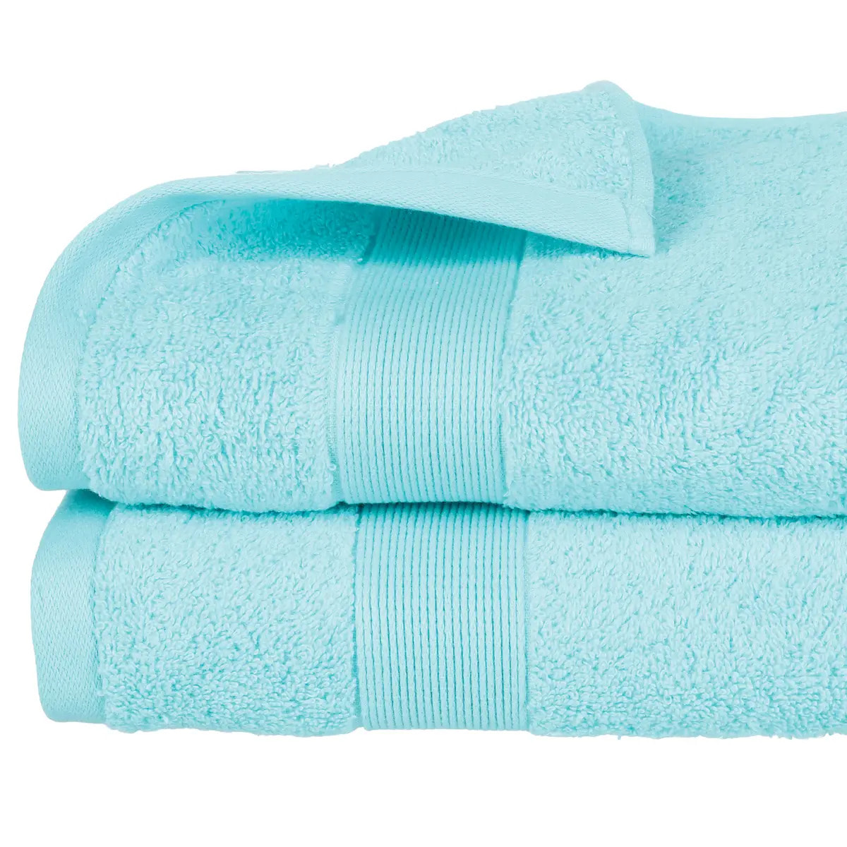 Drap de douche "Essentiel" - coton 450 gr/m² - bleu aqua 70x130 cm