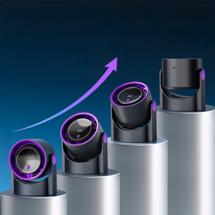 Ventilatore da scrivania con 5 velocità e schermo LCD.