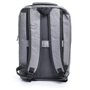 Mochila cabina multi compartimento, porta Laptop 17''. Adaptable a Trolley. Toma USB externa oculta.